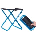 thumbnail image 4 of Taburete plegable Pesca al aire libre Aleación de aluminio 80kg Sillas Picnic Viajar Barbacoa Ligera Llevar Césped Asiento Sentado Herramienta Azul Scienceny OD003547-04, 4 of 7