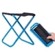 thumbnail image 4 of Taburete plegable Pesca al aire libre Aleación de aluminio 80kg Sillas Picnic Viajar Barbacoa Ligera Llevar Césped Asiento Sentado Herramienta Azul Kearding OD003547-04, 4 of 7