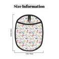 thumbnail image 3 of Pofeuu Summer Floral Print Silicone Pot Mat Mitten With Hanging Loop Heat Resistant Oven Mitts Non-Slip Bbq Baking Smoking Potholders, 3 of 7