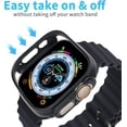thumbnail image 4 of [2 Packs] PST 42mm Apple Watch Series 10 Case Cover, 360°Full Protective Rugged Case Cover with Tempered Glass Screen Protector, 4 of 5