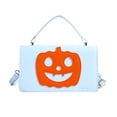 thumbnail image 2 of Bolso Bandolera Azul con Forma de Calabaza para Halloween | Material: Pu | 20,5 X 12 X 7 Cm | Ligero | Interior Compacto | Correa Ajustable, 2 of 6