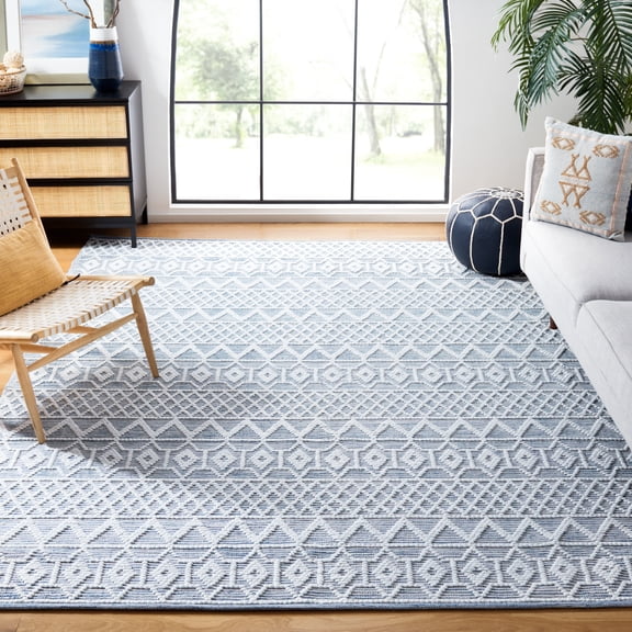 Safavieh Natura Talisha Geometric Area Rug, Blue/Ivory, 5' x 8'