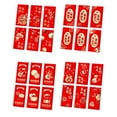 thumbnail image 2 of CSChome Red Envelope 6Pcs Chinese Wedding Red Envelopes Bronzing Chinese Letter Print Lucky Money Cash Packets Wedding Festive Celebration Gift, 2 of 6