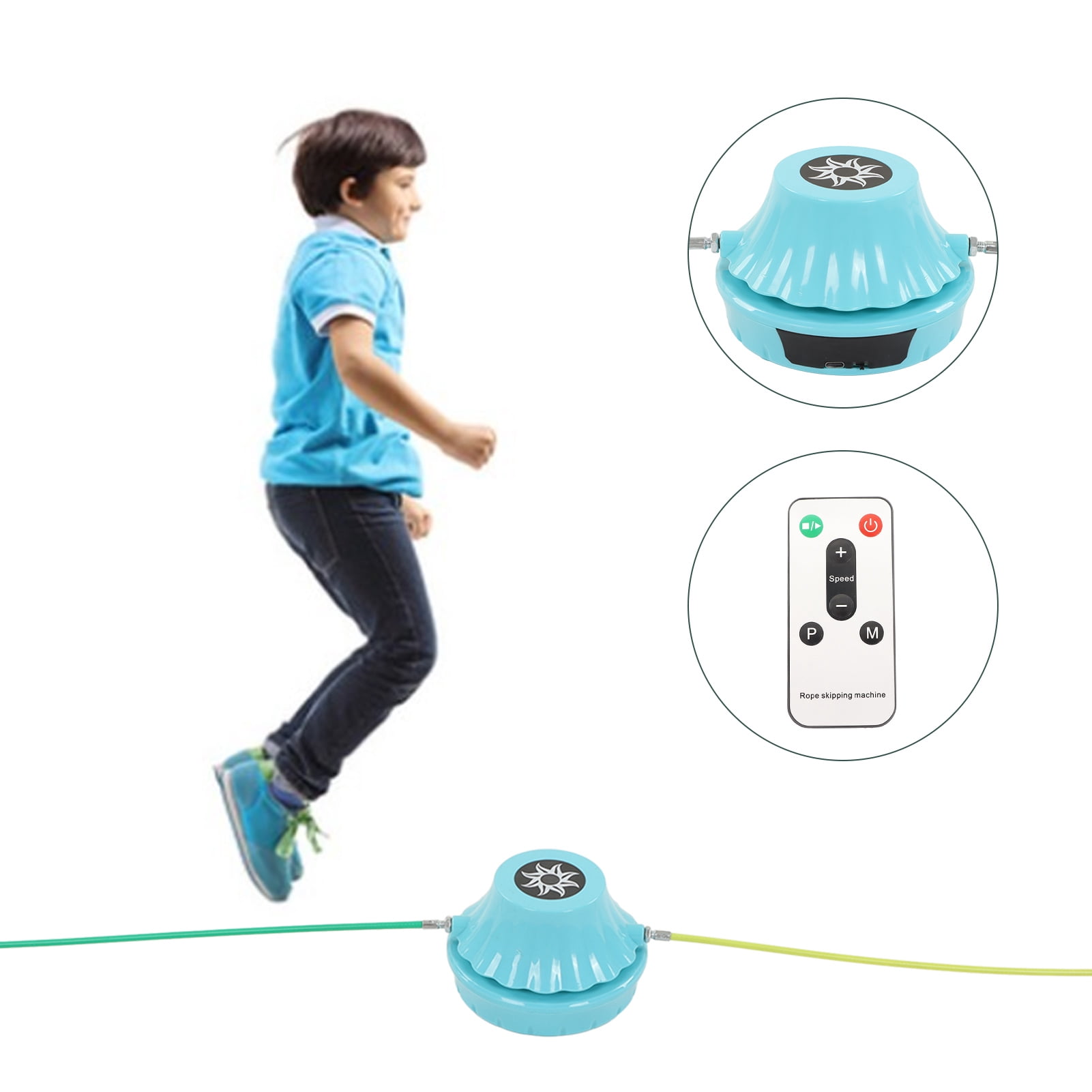Smart Jump Rope Machine Electronic Skipping Ropes, Counting Workout Entertainment Remote Control Multiplayer Jumping Rope Groups Rope Skipping for Women Men