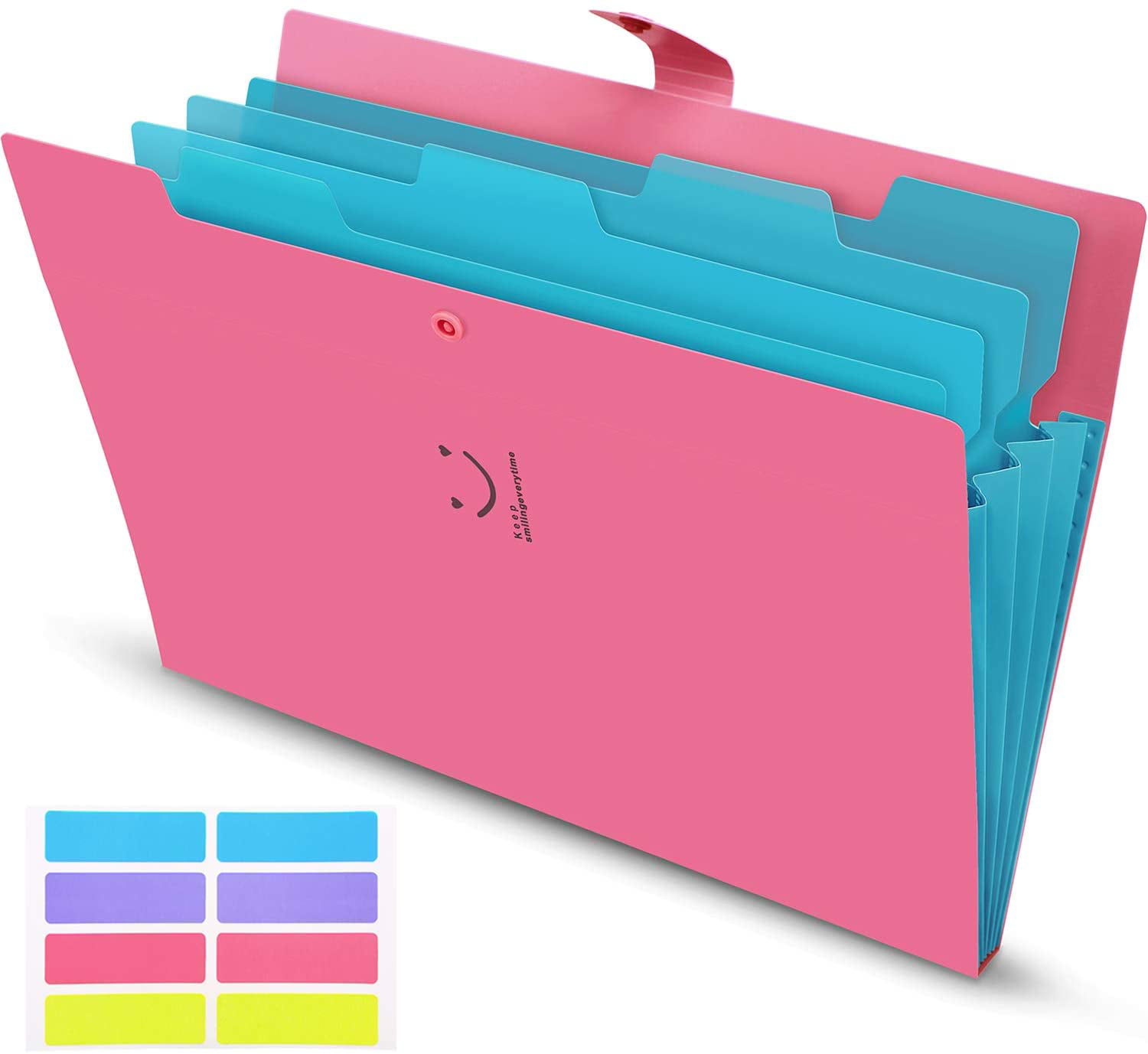Letter A4 Paper Expanding File Folder Pockets Accordion Document Organizer 