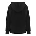 thumbnail image 4 of MAWCLOS Sweat à Capuche Femme Col en V Pull Décontracté Automne Manches Longues Noir 5TG, 4 of 4