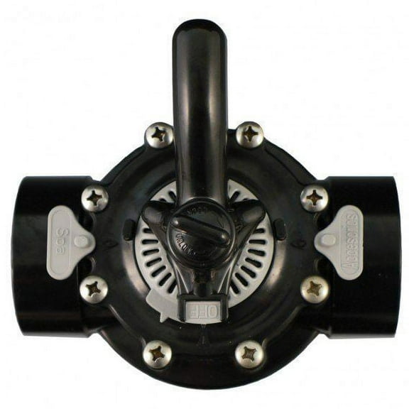 Custom Molded 25912-154-000 Diverter Valve 2 - Way Black 1.5in Socketx2in Spigot