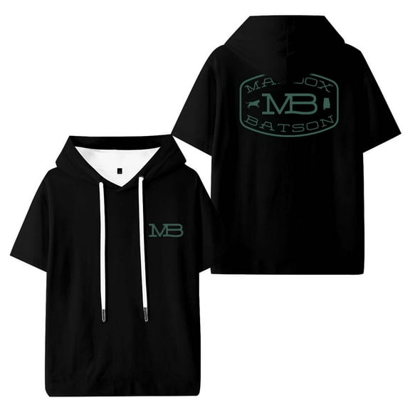 Maddox Batson MB Logo Merch Hooded T-Shirts Women Men Short Sleeve Tee Casual Fashion Clothes