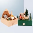 thumbnail image 4 of Caja musical Zulema de cuerda clásica de madera decoración del hogar Navidad, 4 of 7