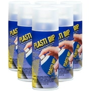 Plasti Dip Flexible, Protective Rubber Coating Clear Spray 11oz, 6 Pack