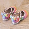 thumbnail image 4 of Mepaouo Girls Dress Shoes Toddler Little Big Kid Chunky Heels Flower Wedding Party Flat Mary Jane, 4 of 7