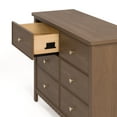 thumbnail image 6 of Graco Sasha 6 Drawer Nursery Double Dresser, Hazelnut, 6 of 8