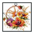 thumbnail image 2 of Kits de punto de cruz de cesta de flores con cuentas de 3 hilos de algodón parcial bordado 11CT Hugtrwg Para estrenar, 2 of 9