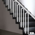 thumbnail image 6 of 6-Pack 91.5cm/36in White Steel Railing Baluster, Stair Post, U-Shaped Straight Column, Powder Coated Finish for Indoor Staircase Safety & Support, 6 of 9