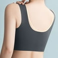 thumbnail image 4 of DDAPJ pyju Plus Size Bras for Women, Womens Sports Bras Breathable Mesh Push up Wireless Bra Seamless Shaping Yoga Running Underwear Workout Gym Activewear Bra Dark Gray XXXXXXL, 4 of 6