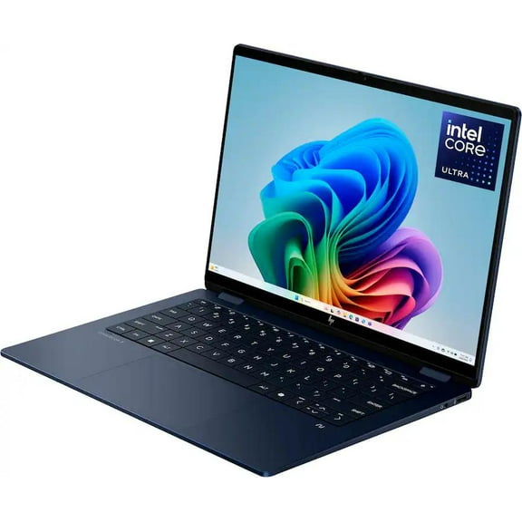HP - OmniBook X Flip 2-in-1 - Copilot  PC - 14" 2K Touch-Screen Laptop - Intel Core Ultra 7 - 16GB Memory - 1TB SSD - Atmospheric Blue