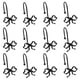thumbnail image 1 of para Cortina de Ducha con Lazo Negro, 12 Unidades de Anillos Decorativos de Metal Inoxidable para Cortina de Ducha, para Barras de Ducha, 1 of 5
