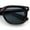 Tortoise - Black, variant on Gentlemans Hipster Bevel Horn Rim Plastic Fashion Hustler Sunglasses Tortoise - Black