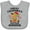 AC-Heather Grey, variant on Inktastic Christmas Great Grandma's Little Reindeer with Candy Canes Boys or Girls Baby Bib