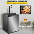 VEVOR Kegerator Beer Dispenser, Double Taps Beer Kegerator Refrigerator