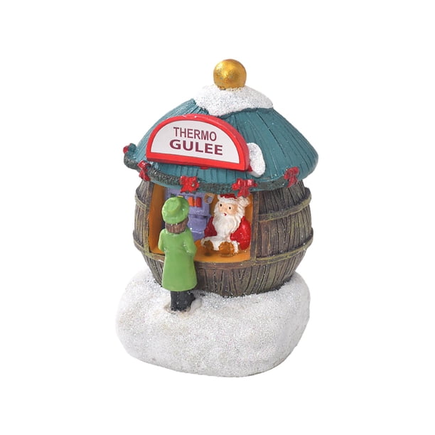 Figura decorativa navideña con forma de faro navideño para el hogar. Comisario