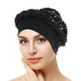 thumbnail image 2 of iHPH7 Cancer Head Wraps for Women Turban Headbands for Women Pre Tied Head Scarf for Women African Turbans for Women Head Wraps for Cancer Patients Women, Black One Size, 2 of 3