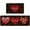 Black, variant on Red Love Be Mine Heart Valentine''s Day Decorative Kitchen Mats Set of 2, Home Party Low-Profile Home Kitchen Rugs - 17x29 and 17x47 Inch