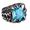 Light Blue, variant on Men's Raised Claw Statement Ring with Faceted Centerpiece, Stainless Steel Gothic Biker Style, US Sizes 7-17 for Punk, Rock, Concert and Party Wear, Birthday Gift Choice