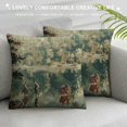 thumbnail image 3 of Qinduosi Euro Bosporus French Country Vintage Toile Decorative Throw Pillow CoversHome Decor Pillow Case Square Pillowcase Cushion Cover for Indoor/Outdoor Sofa Living Room Couch Bed White, 3 of 5