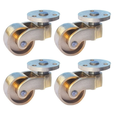 Solid Brasses Swivels Casters with Quiet Roll Heavy Type Furniture Wheel