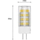 thumbnail image 3 of 5-Pack 5W G4 LED Bulbs 3000K Warm White 500lm, Equiv 50W Halogen 12V AC/DC, Energy Class A+, 3 of 5