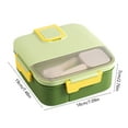 thumbnail image 2 of ZestqaQ Leak Proof Bento Lunch Box, Microwaveable Lunch Containers, Multi Compartment Meal Prep, Easy Carry Lunchbox For Adults, Food Grade Plastic Lunch Box, 2 of 6
