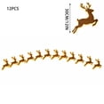 thumbnail image 3 of 12 Piece Lighted Wooden Reindeer Wall Decor Set, Warm LED Reindeer Wall Lights with Leaping Deer Silhouettes for Living Room, Bedroom, Entryway and Holiday Display, 11.81 Inch, 3 of 9