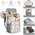 thumbnail image 5 of Travel Cooler Bag - Pioneer Flower Floral Print Pattern Camping Beer Cooler Backpack with Bottle Opener- Waterproof Insulated Picnic Backpacks - Cooler Bag for Beach, 5 of 6