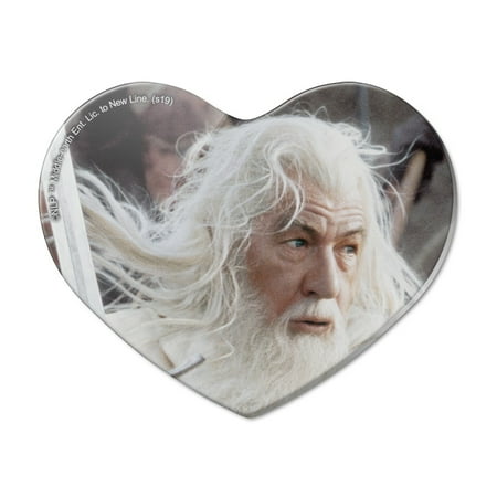 

The Lord of the Rings Gandalf the White Character Heart Acrylic Fridge Refrigerator Magnet