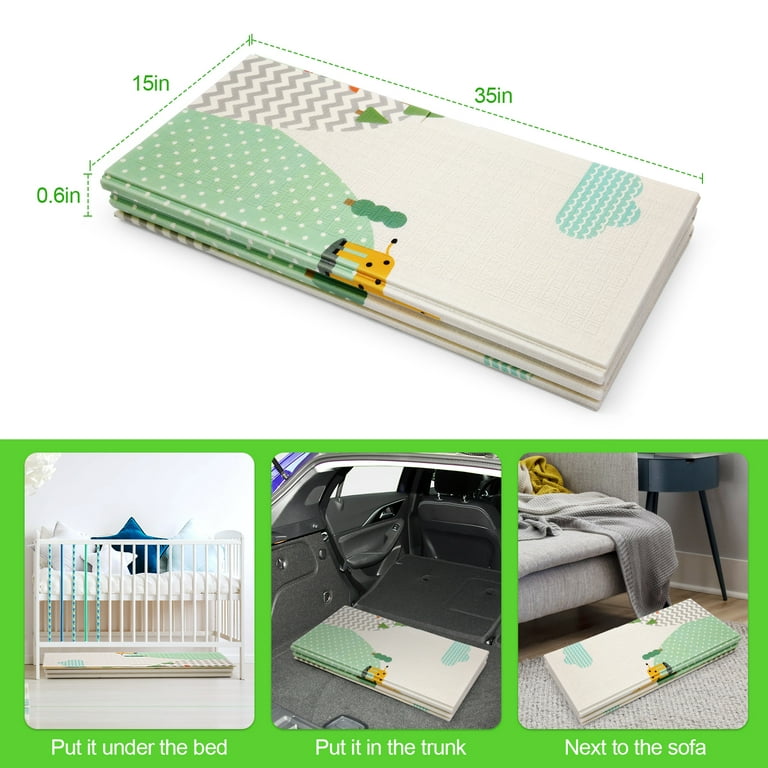 Extra Large Baby Play Mat Foldable Reversible Waterproof Foam