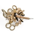 thumbnail image 3 of HLONK Bird Parrot Chewing Block Toys Natural Wood Chew Toy for Conures Parakeets, 3 of 7