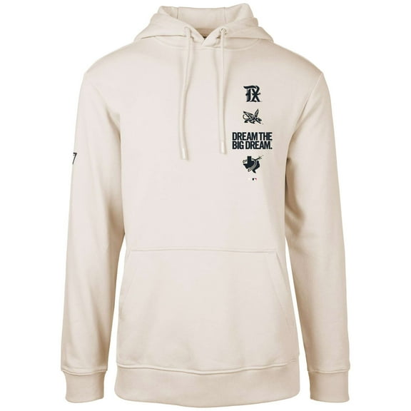 Men's Levelwear Khaki Texas Rangers City Connect Podium Baseline Pullover Hoodie