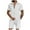 White, variant on ZZwxWA Mens Linen Sets 2 Piece Outfits Short Sleeve Button Down Shirts and Beach Shorts Sets Summer Sports Tracksuits Suit Sales