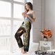 thumbnail image 5 of Balery Jungle Hat Bear Pantalones de pijama para mujer, pijamas ultraligeros, pantalones de estar por casa-Large, 5 of 6