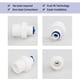 thumbnail image 3 of Conector de tubo de purificador de agua recto de 3 piezas de 1/2 pulgada BSP macho a 3/8 pulgada OD, 3 of 7