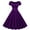 Purple, variant on Xysaqa Women's Cocktail Vintage Dress Short Sleeve Flowy Party Dresses Modest Wedding Guest Dress, Summer Dresses for Women 2024 S-XXL