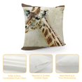 thumbnail image 5 of Aeiniweraabbcc SPPRANDOM Lumbar Throw Pillow Coverinches Festival Gifts Retro Lovely Wild Animals Giraffe Decorative Home Sofa Chair Car Throw Pillow Case Cushion Cover, 5 of 5