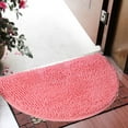 thumbnail image 7 of Mecorevxz Semi-circular Floor Mats,Entrance Entrance Bedroom Kitchen Living Room Carpet Bathroom Entrance Absorbent Non-slip Mat Floor Mat, Super Absorbent,Courtyard Swimming(Pink), 7 of 7