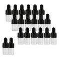 thumbnail image 4 of Frascos cuentagotas de vidrio vacíos de 20 piezas con gotero los ojos Viales dispensadores recargable aceites de perfume en suero Extracto , Negro 1ml Negro 1ml Macarena Frascos cuentagotas, 4 of 7