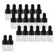 thumbnail image 4 of 20 Botellas de Vidrio Vacías Perfecl con Gotero Frascos Dispensadores Rellenables 1ml Negro, 4 of 6