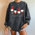 thumbnail image 4 of Mode Femme T-Shirt à Manches Longues Col Rond Automne Imprimé Noël Blouse Ample Chandail en Molleton, 4 of 5