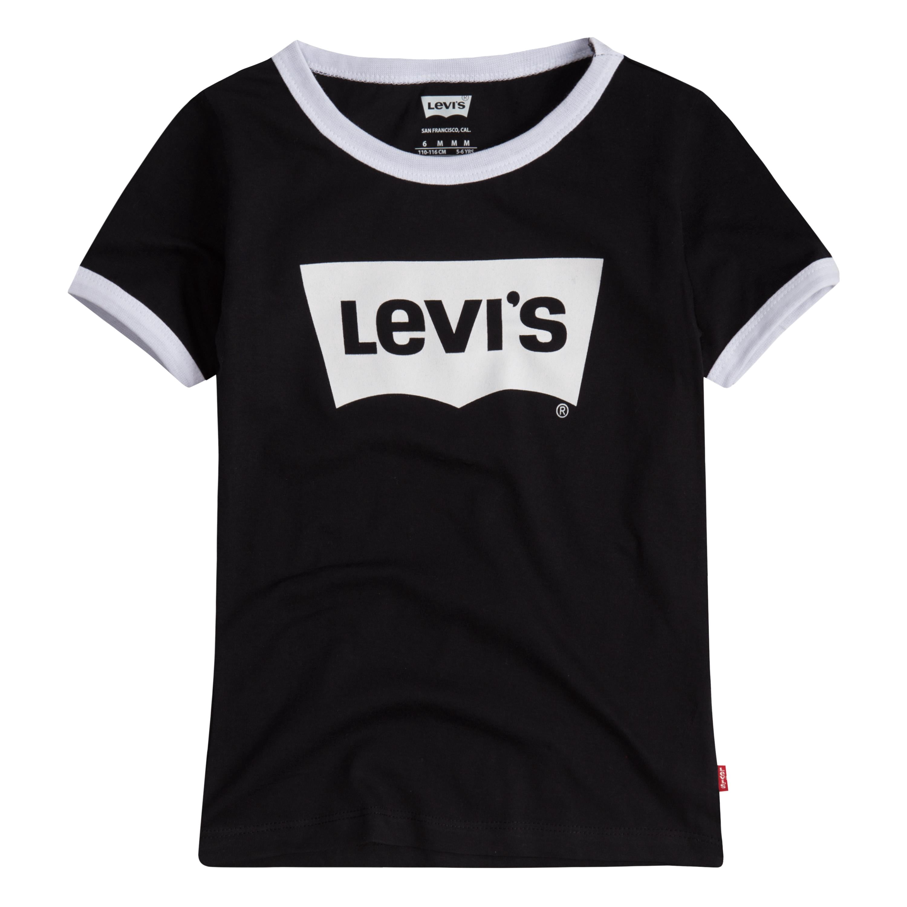 Levi's Girls Short Sleeve Ringer T-Shirt, Sizes 4-16