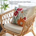 thumbnail image 2 of Fundas de almohadas decorativas bordadas bohemias MEHOOM, almohadas decorativas de otoño, almohadas florales bohemias, fundas de almohadas de 18 x 18 pulgadas para otoño para ropa de cama, sofá,, 2 of 8