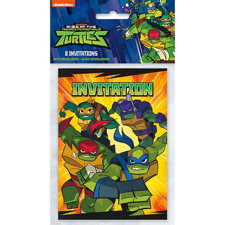 Teenage Mutant Ninja Turtles Invitations (8)